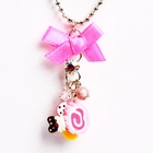 Sweet & Co. - Neon Pink Swiss Roll Necklace
