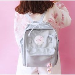 Bags 'n Sacks - Flamingo Applique Backpack Bags 'n Sacks - Flamingo Applique Backpack