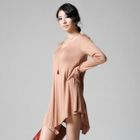SARAH - Asymmetric-Hem V-Neck Top