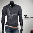 DANGOON - V-Neck Long-Sleeve T-Shirt