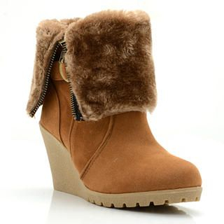 Mid-Calf Wedge Boots Mid-Calf Wedge Boots