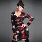 Nabi - Plaid Wrap Dress