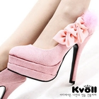 Kvoll - Pompom Petal-Accent Platform Pumps