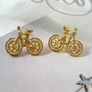 Rhinestone 'Bicycle' Earrings