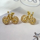 Angelove - Rhinestone 'Bicycle' Earrings