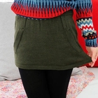 59 Seconds - Drawstring Knit Miniskirt
