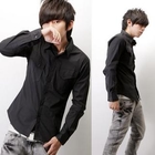 SeventyAge - Polka Dot Pocket Long Sleeve Shirt