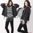 ANNINA - Denim Jacket with Detachable Hooded Vest