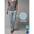 SLIM&FIT - Flat-Front Cotton Blend Pants