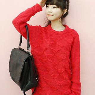 Patterned Knit Top