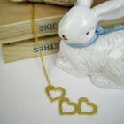 MyLittleThing - Gold Triple Hearts Necklace
