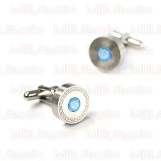 Stainless Steel Cufflinks - Interchangeable CZ x 3 Colours (Amethyst, Topaz Blue & Pink Sapphire) Stainless Steel Cufflinks - Interchangeable CZ x 3 Colours (Amethyst, Topaz Blue & Pink Sapphire)