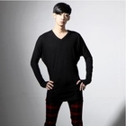 PRAWINGS - V-Neck Thumbhole-Sleeve Long Top