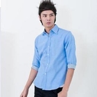 INTHING - Striped-Hem Elbow-Sleeve Shirt