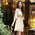 Tokyo Fashion - Set: Floral Chiffon Dress + Bandeau Top