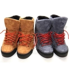 BoynMen - Faux-Suede Lace-Up Boots