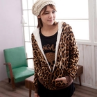 CatWorld - Fleece-Lined Leopard-Print Hoodie