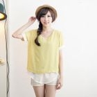 BAIMM - Inset Top Cuffed Top