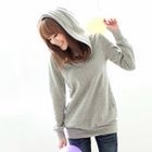 Tokyo Fashion - Inset Hoodie Fleece-Trim Hooded Top