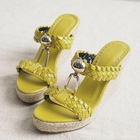 Ni-kiyo - Woven-Strap Espadrille Wedges