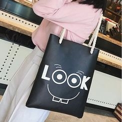 Lizzy - Faux-Leather Printed Tote Lizzy - Faux-Leather Printed Tote