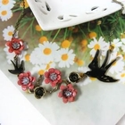 Angelove - Rhinestone Flowers with Swallow Necklace