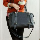 PG Beauty - Faux-Leather Belted Boston Bag