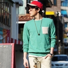 SLIM&FIT - Pocket-Accent Pullover