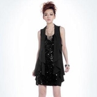 O.SA - Inset Sequined Top Vest