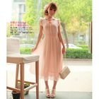 Angel Love - Sleeveless Frilled Pleated Dress