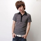 SeventyAge - Striped Short Sleeve Polo Shirt