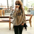 REDBALL - Cut-Away Shoulder Print Sweatshirt