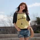 CLICK - Raglan-Sleeve Color-Block T-Shirt