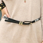 SOHO Central - Snake-Print Slim Belt