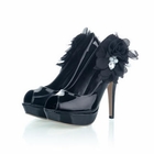 Grace Candy - Corsage-Accent Peep-Toe Stilettos