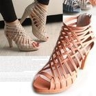 Marcella - Woven-Strap Gladiator Sandals