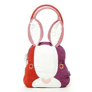 Plush Rabbit Handbag (Red/Violet) Plush Rabbit Handbag (Red/Violet)