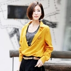 Miss Hong - Loose-Fit Tab-Sleeve Shirt