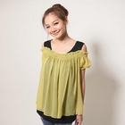 CatWorld - Inset Tank Top Chiffon Top