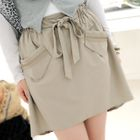 prischu essentials - Zip-Detail Dip-Back Skirt