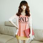 Dodostyle - 3/4-Sleeve Polka Dot Cardigan