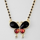 Moonbasa - Jeweled Butterfly Necklace