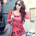 PUFFY - Open-Back Long-Sleeve Print Tee
