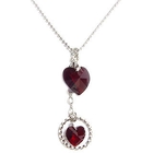 6thJune - 'Love Pendulum' January Birthstone Necklace - Garnet