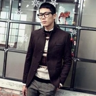 MITOSHOP - Stand-Collar Wool Blend Jacket