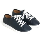 Groove9 - Faux-Leather Lace-Up Sneakers