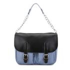 May May - Color-Block Belted Shoulder Bag