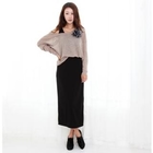 Ukki - Knit Top Overlaid Maxi Tank Dress