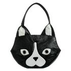 Morn Creations - Cat Handbag (B/W - L)