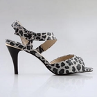 Moonbasa - Genuine Leather Leopard-Print Sandals